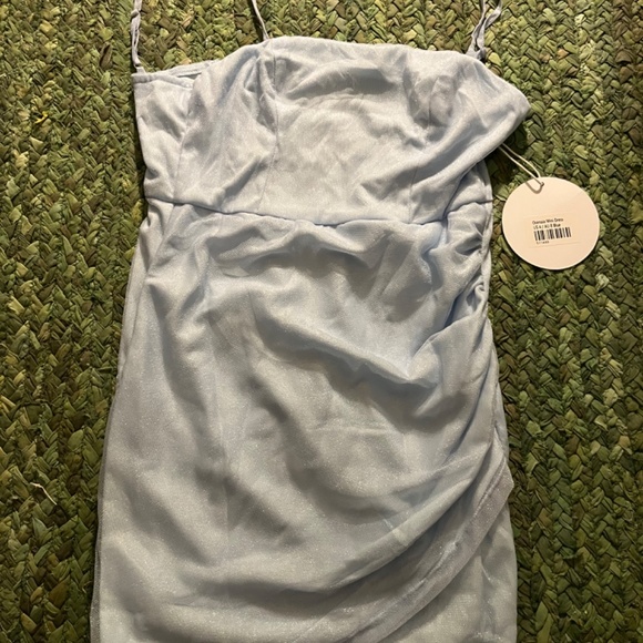 NEW shiny blue princess Polly dress - Picture 4 of 4